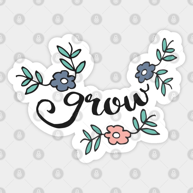 Grow Whimsical Flowers Sticker by so_celia